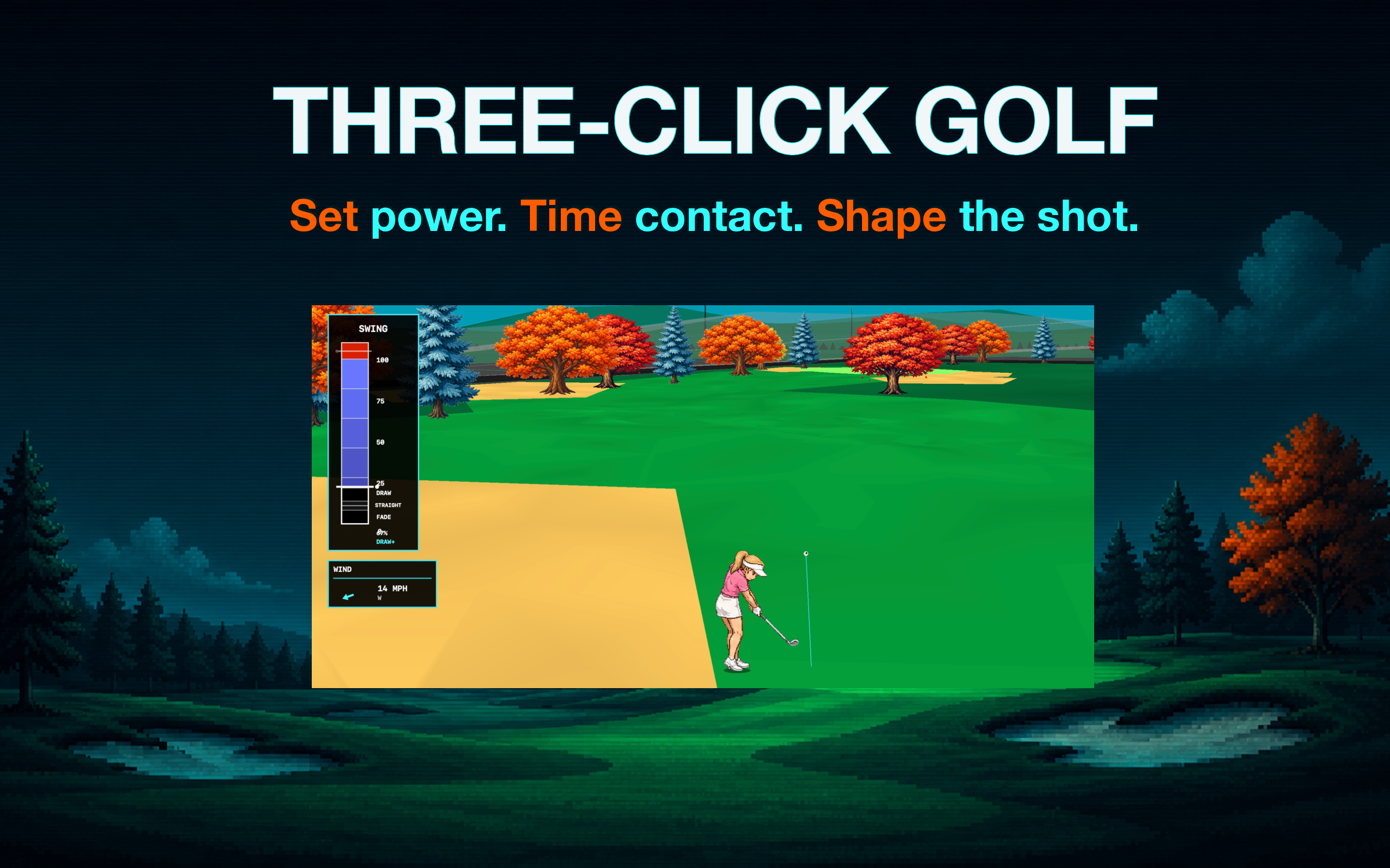 Fairway Metal Mac screenshot: Three-Click Golf